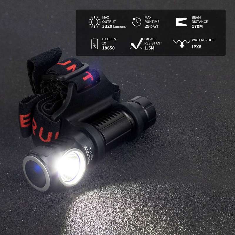 Thrunite TH30 3320LM 170m Rechargeable LED Headlamp