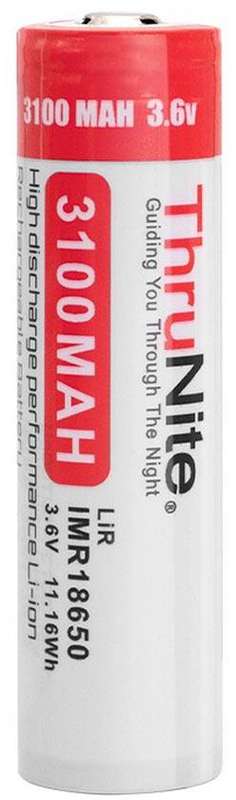 Thrunite 18650 3100mAh IMR Battery 3.7V High-Drain Protected Button Top