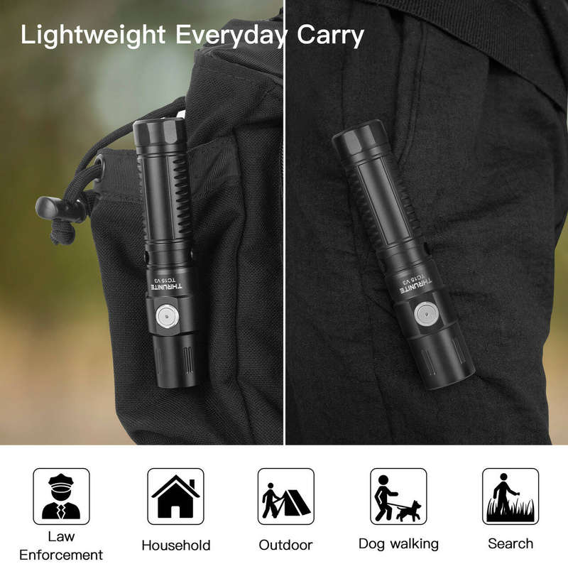 Thrunite TC15 V3 2403LM 223m Throw Rechargeable EDC Flashlight
