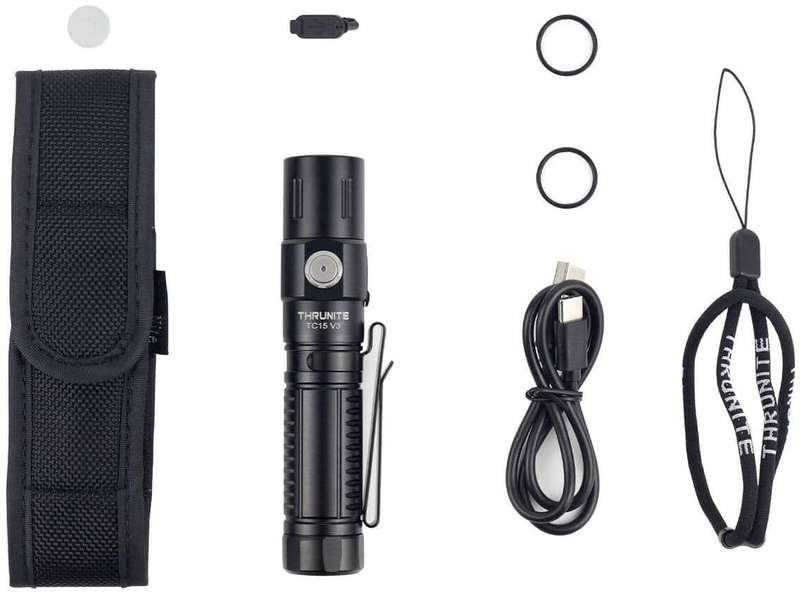 Thrunite TC15 V3 2403LM 223m Throw Rechargeable EDC Flashlight