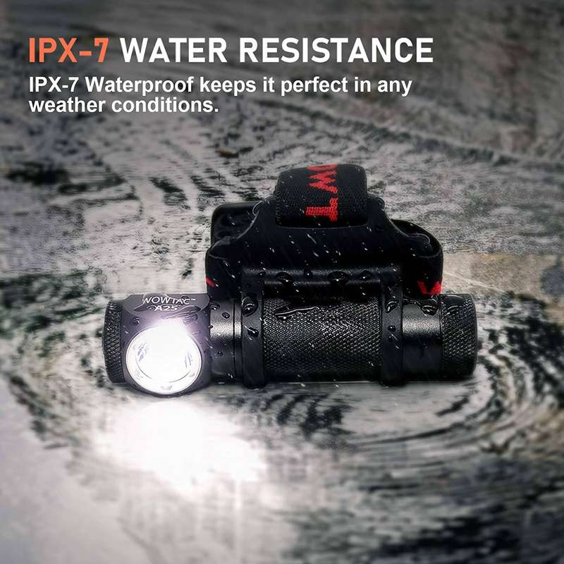 WOWTAC A2S 1047 Lumen 145m Throw Rechargeable Headlamp Flashlight Cool White