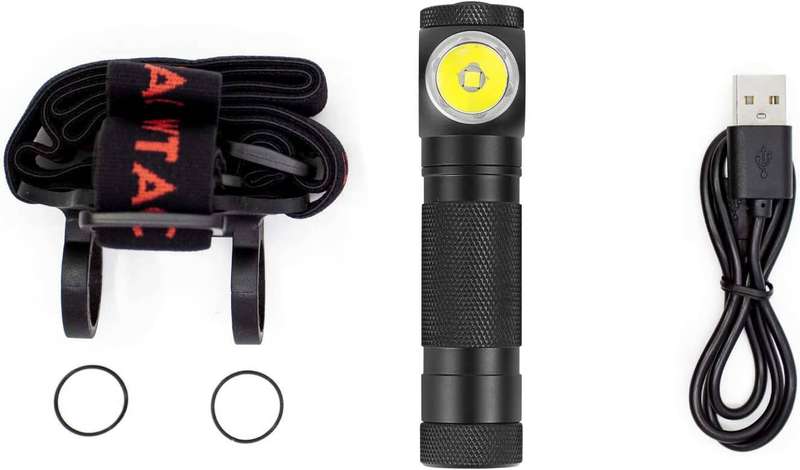 WOWTAC A2S 1047 Lumen 145m Throw Rechargeable Headlamp Flashlight Cool White