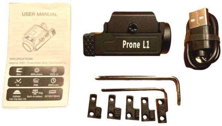 Velvo Prone L1 800 Lumen 90m Pistol Light