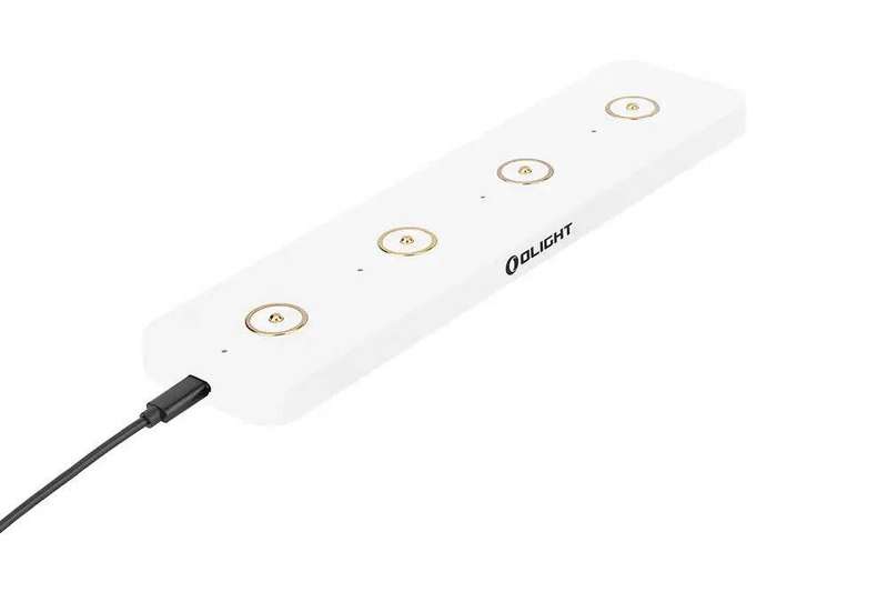 Olight Omino Charger with Four Magnetic Charging Ports for Flashlights Black