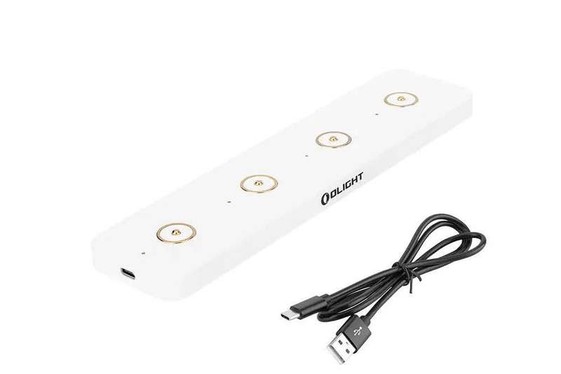 Olight Omino Charger with Four Magnetic Charging Ports for Flashlights Black
