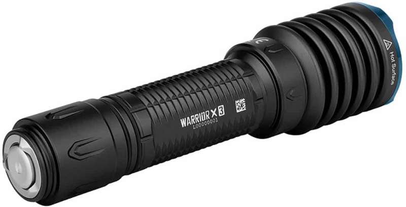 Olight Warrior X 3 2500 Lumen 560m Throw Rechargeable Tactical Flashlight Black