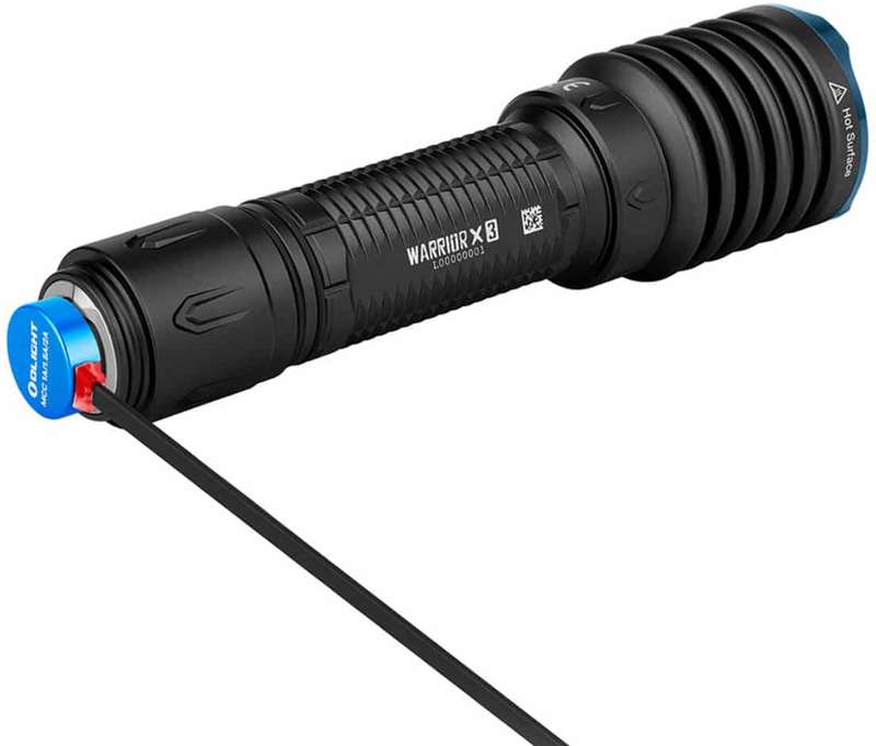 Olight Warrior X 3 2500 Lumen 560m Throw Rechargeable Tactical Flashlight Black