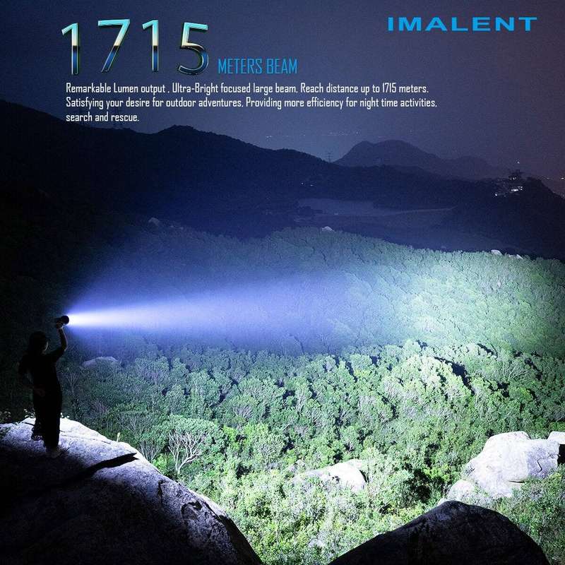 Imalent SR16 55000LM 1715m Rechargeable Tactical Flashlight