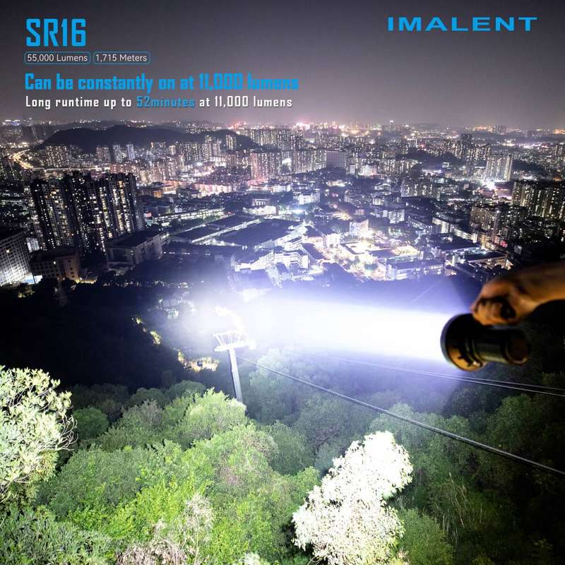 Imalent SR16 55000LM 1715m Rechargeable Tactical Flashlight