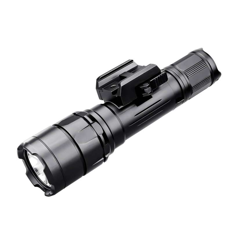 TrustFire R8 Pistol Light - 1800 Lumens, 350m Throw, Tactical Rail Mount Flashlight