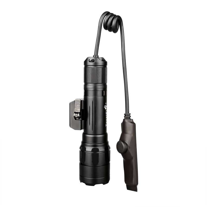 TrustFire R8 Pistol Light - 1800 Lumens, 350m Throw, Tactical Rail Mount Flashlight