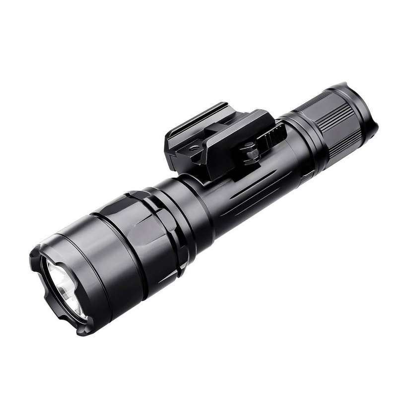 TrustFire R8 Pistol Light - 1800 Lumens, 350m Throw, Tactical Rail Mount Flashlight