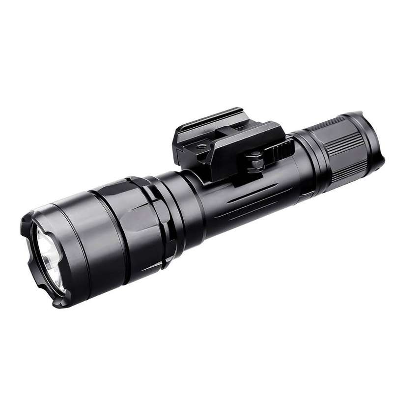 TrustFire R8 Pistol Light - 1800 Lumens, 350m Throw, Tactical Rail Mount Flashlight
