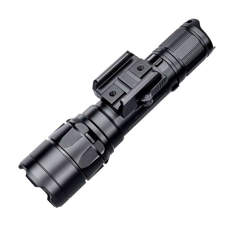 TrustFire R8 Pistol Light - 1800 Lumens, 350m Throw, Tactical Rail Mount Flashlight