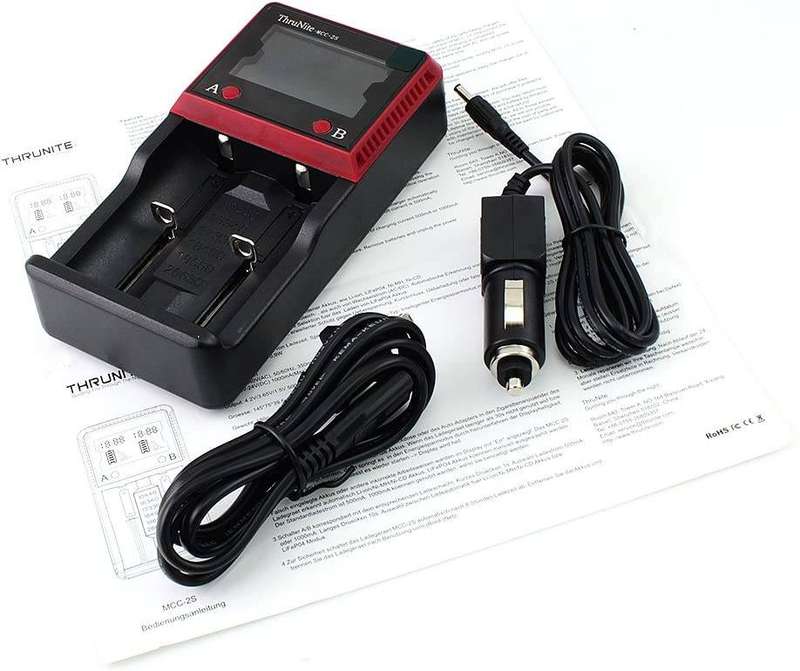 ThruNite MCC-2S EU Charger 2-Slot Universal Battery Charger for Li-ion Ni-MH