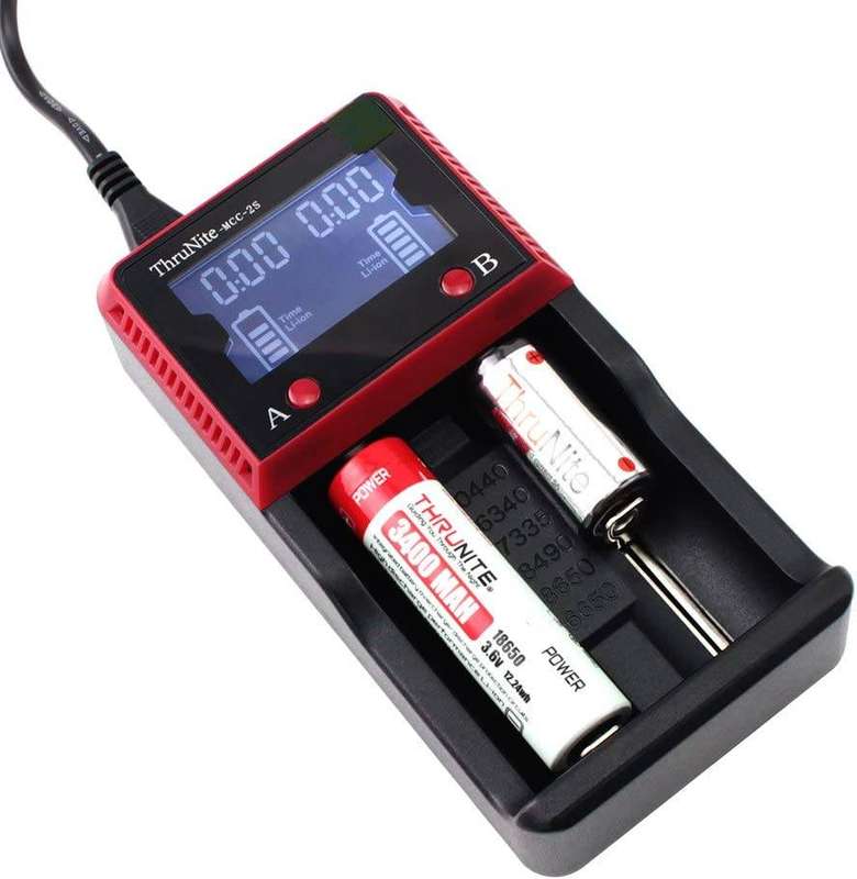 ThruNite MCC-2S EU Charger 2-Slot Universal Battery Charger for Li-ion Ni-MH