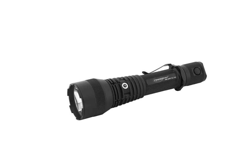 Powertac Huntsman XLT Kit 1200 Lumen 1000m Throw Rechargeable Tactical Flashlight