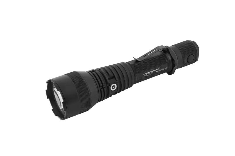 Powertac Huntsman XLT Kit 1200 Lumen 1000m Throw Rechargeable Tactical Flashlight
