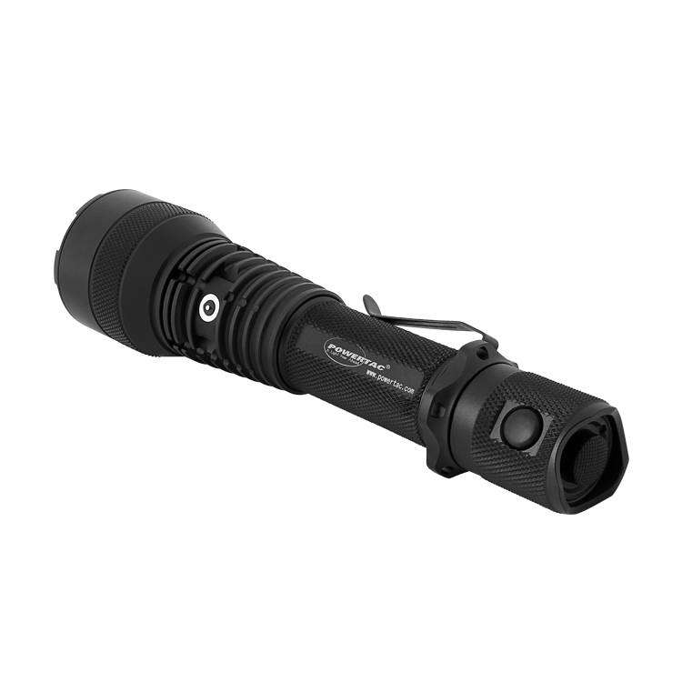 Powertac Huntsman XLT Kit 1200 Lumen 1000m Throw Rechargeable Tactical Flashlight