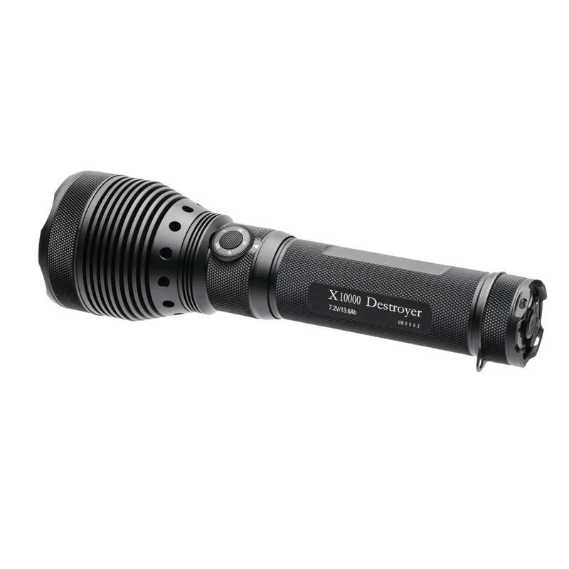Powertac Destroyer X10K G2 9500LM 1400m Search Flashlight