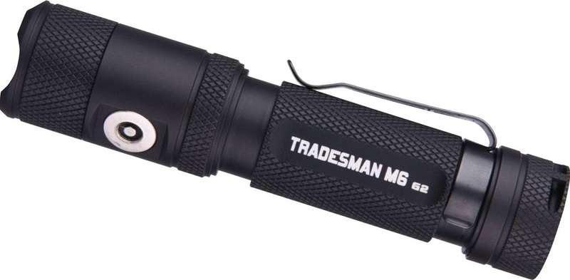 Powertac Tradesman M6-G3 2030 Lumen 330m Throw Rechargeable EDC Flashlight Black