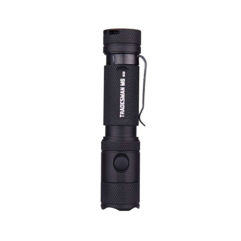 Powertac Tradesman M6-G3 2030 Lumen 330m Throw Rechargeable EDC Flashlight Black