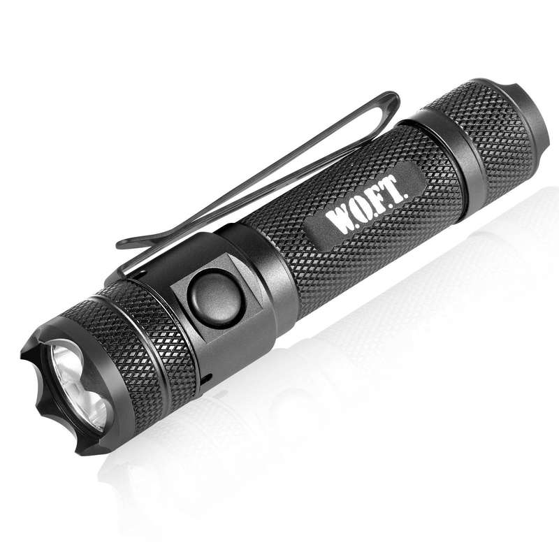 Powertac WOFT 1200 Lumen 240m Throw 14500 Rechargeable Flashlight