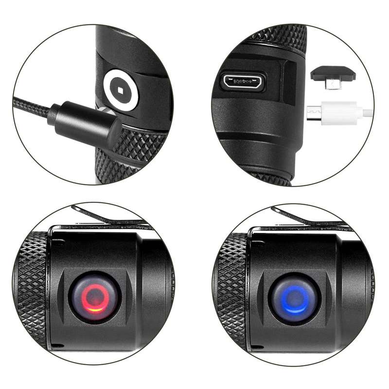 Powertac WOFT 1200 Lumen 240m Throw 14500 Rechargeable Flashlight