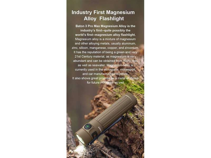 Olight Baton 3 Pro Max 2500 lm 145m Rech EDC Flashlight