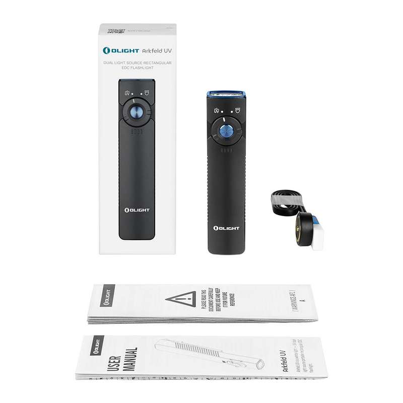 Olight Arkfeld UV 1000LM 101m Throw EDC Flashlight 365nm UV