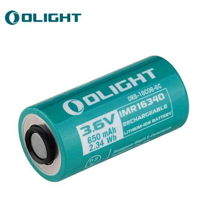 Olight IMR16340 6C Perun Mini 2 Rechargeable Battery 650mAh for Flashlights