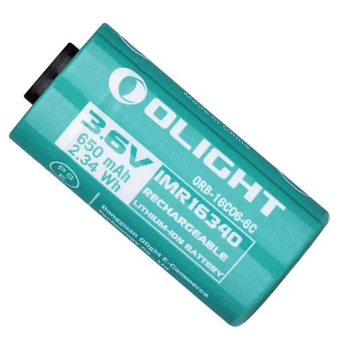 Olight IMR16340 6C Perun Mini 2 Rechargeable Battery 650mAh for Flashlights