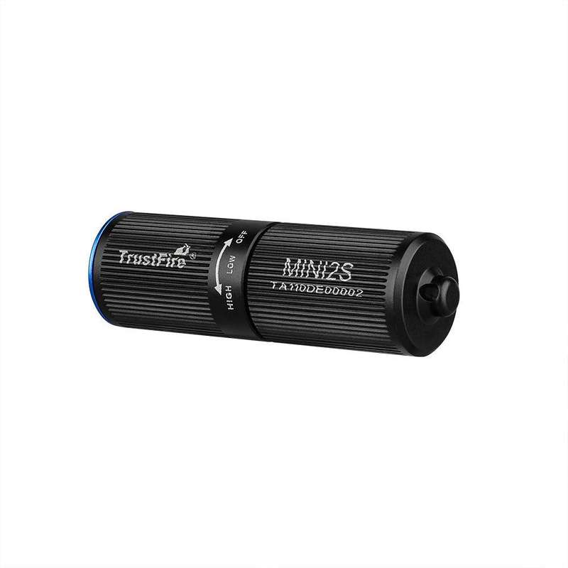 TrustFire Mini2s Keychain Flashlight - 220 Lumens, 57m Throw, Rechargeable EDC Light