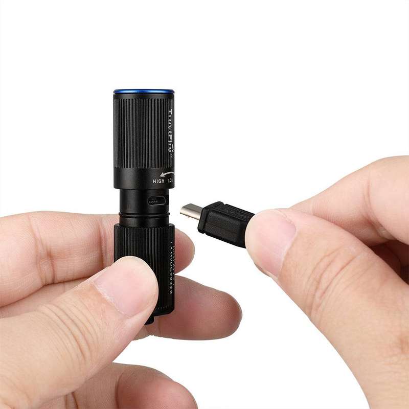 TrustFire Mini2s Keychain Flashlight - 220 Lumens, 57m Throw, Rechargeable EDC Light
