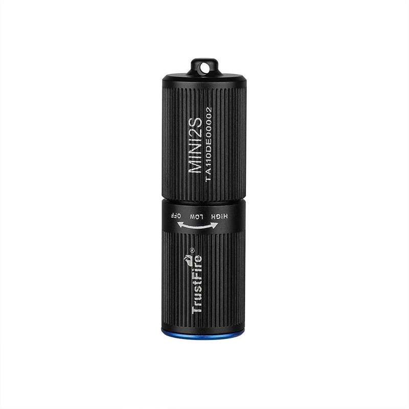 TrustFire Mini2s Keychain Flashlight - 220 Lumens, 57m Throw, Rechargeable EDC Light