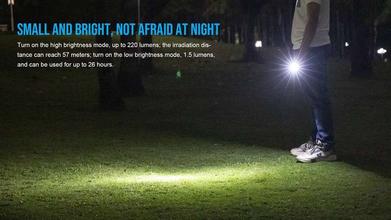 TrustFire Mini2s Keychain Flashlight - 220 Lumens, 57m Throw, Rechargeable EDC Light