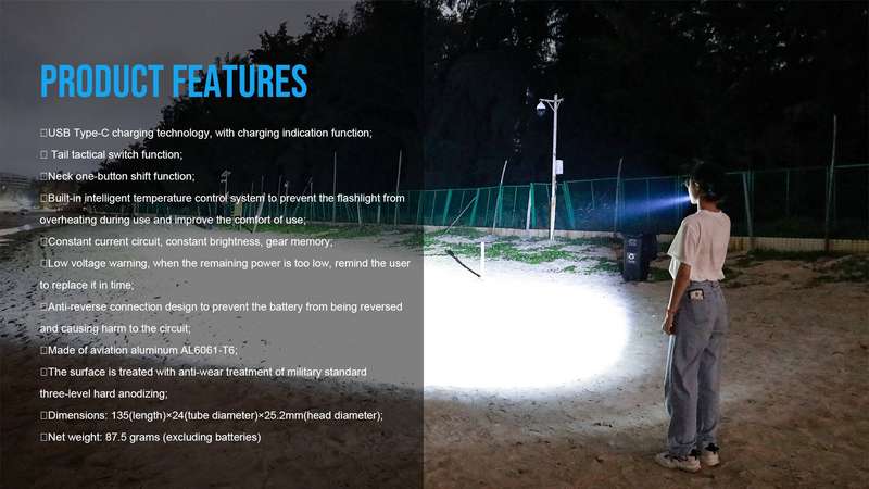 TrustFire T10R 1800 Lumens EDC Flashlight with 276m Throw