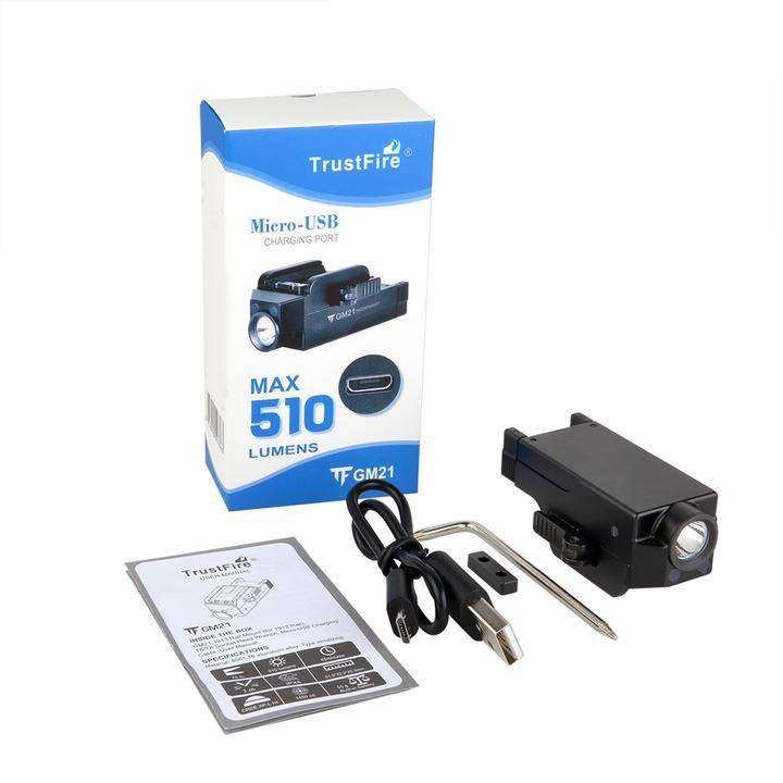 TrustFire GM21 510 Lumen 75m Rechargeable Pistol Light