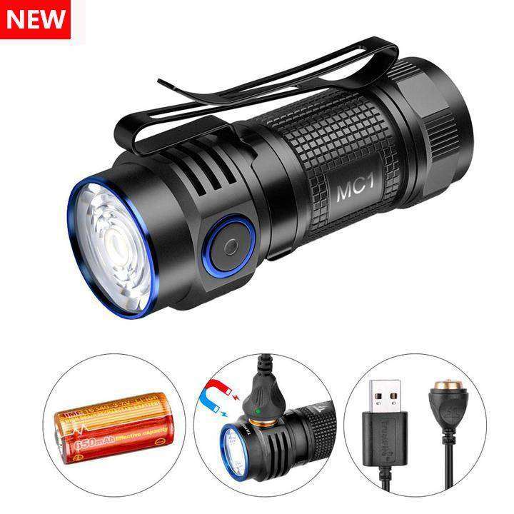 TrustFire MC1 EDC Flashlight - 1000 Lumens, 129m Throw, Rechargeable Mini Torch