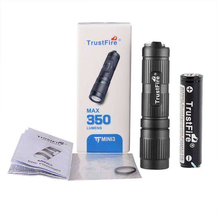 TrustFire MINI3 350 Lumen 108m Throw 10440/AAA EDC Flashlight