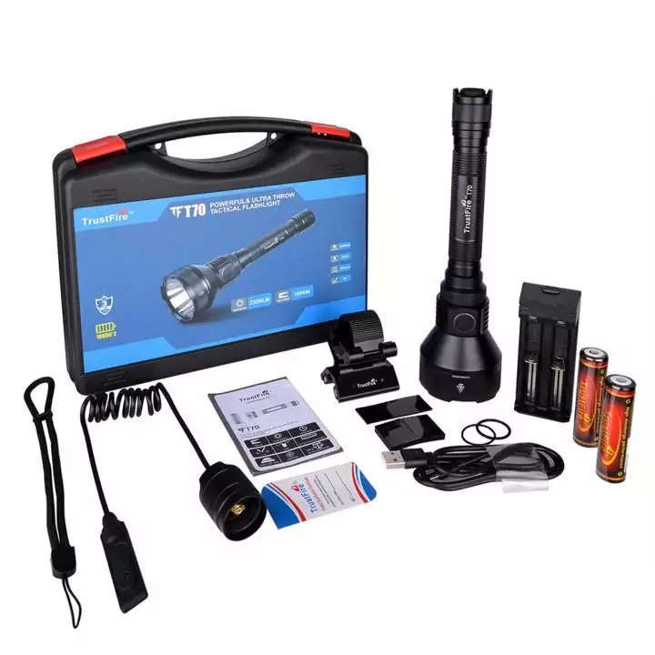 TrustFire T70 Hunting Set 2300 Lumens Flashlight with 1000m Throw