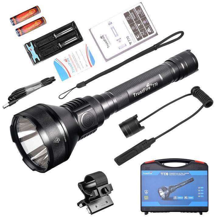 TrustFire T70 Hunting Set 2300 Lumens Flashlight with 1000m Throw