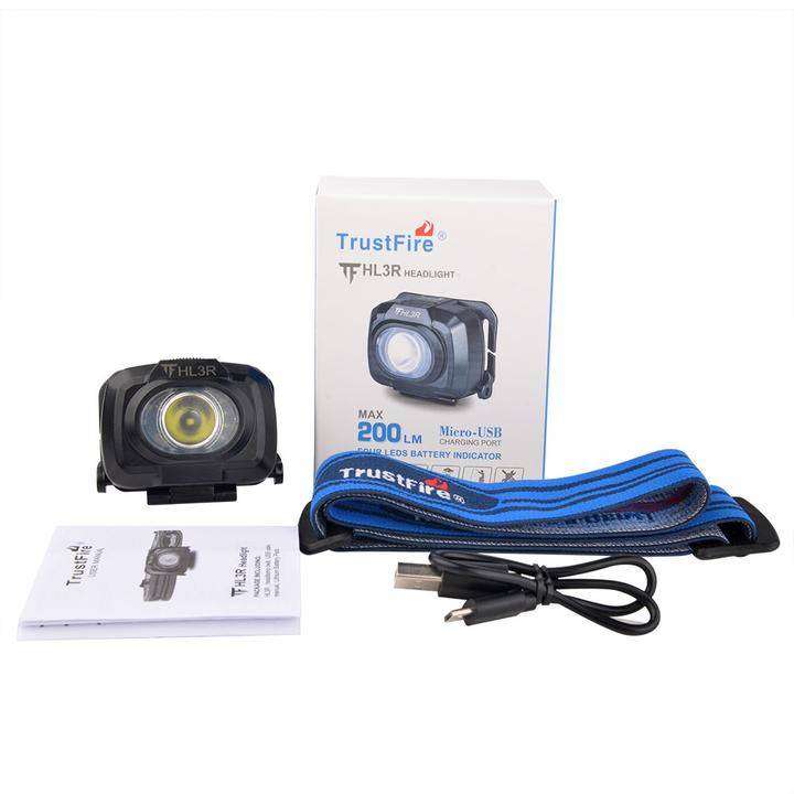 TrustFire HL3R 200 Lumen 50m Rechargeable Headlamp