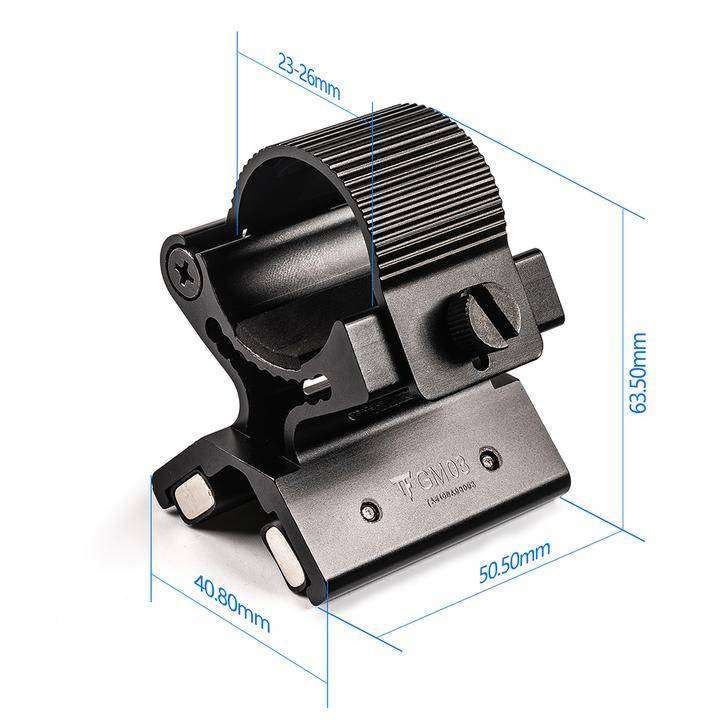 TrustFire GM03 Magnetic Gun Mount for 23-26mm Flashlights