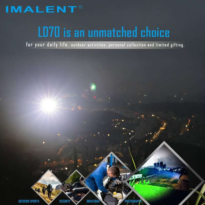 IMALENT LD70 4000 Lumen 203m EDC Flashlight