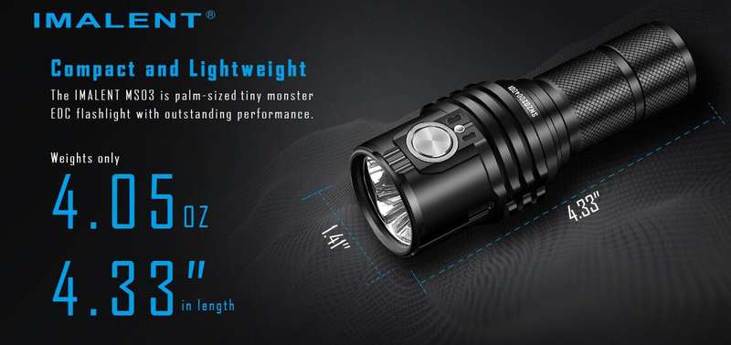 IMALENT MS03 13000 LUMEN 324m Throw FLASHLIGHT