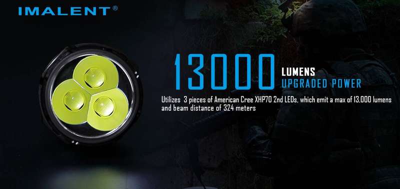 IMALENT MS03 13000 LUMEN 324m Throw FLASHLIGHT