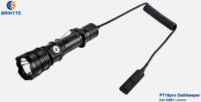 END OF RANGE Brinyte PT18pro Oathkeeper 2000 Lumen 360m Throw Rechargeable Tactical Light