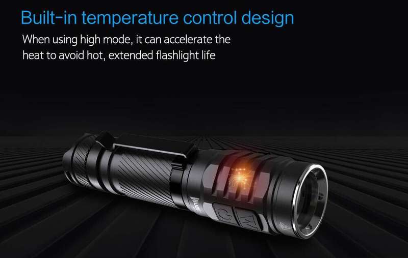 WUBEN TO46R High CRI 1000 Lumen 115m Throw Rechargeable EDC Flashlight