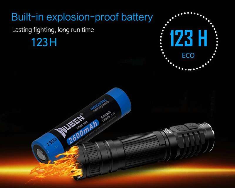 WUBEN TO46R High CRI 1000 Lumen 115m Throw Rechargeable EDC Flashlight